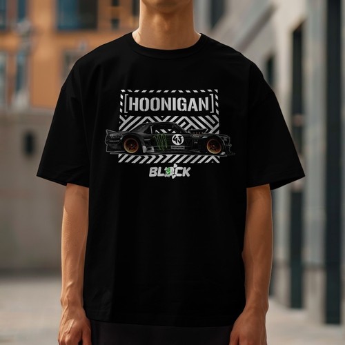 Hoonigan tshirt black - hoonigan,
