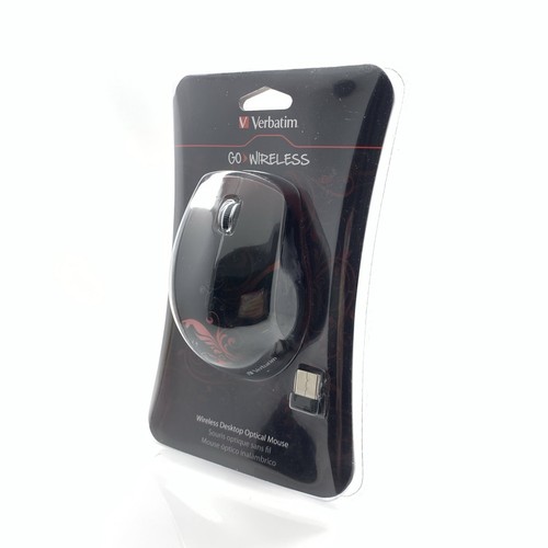 Black verbatim wireless mouse - black,
