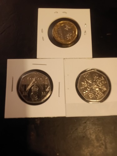 Trio king charles coins bee - coins,