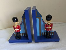 Wooden Soldier London Guards Bookends 16x13cm - VGC Orange Tree Toys Classic