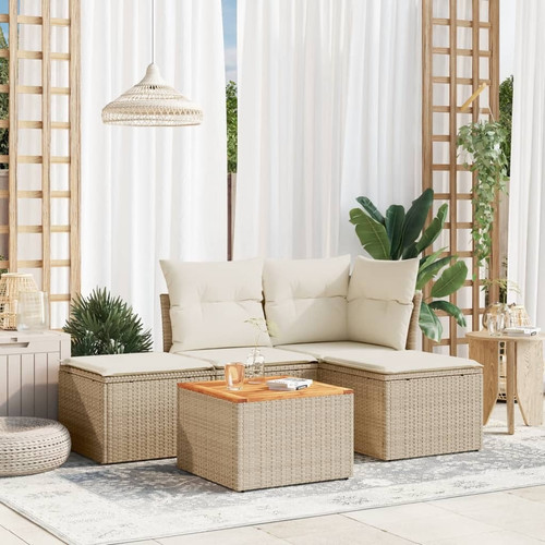 Garden sofa set beige - beige,, cream