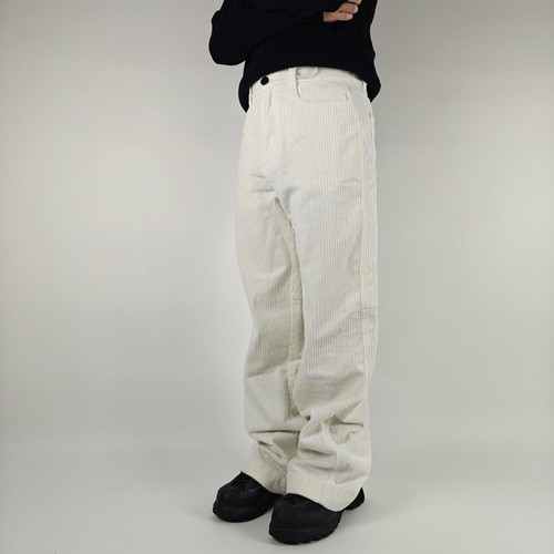 White smooth corduroy wide - corduroy,