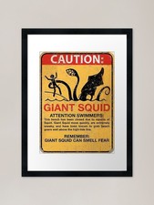 Giant Squid Framed Art Print