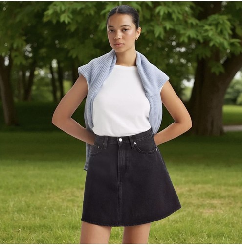 Denim mini skirt levis - mini,