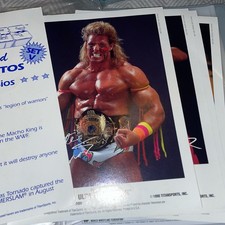WWF Superstar 4 "autographed" photos set Warrior Savage LOD Texas MINT p promos 