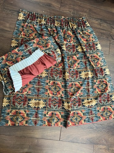 Vintage aztec print curtains - aztec,