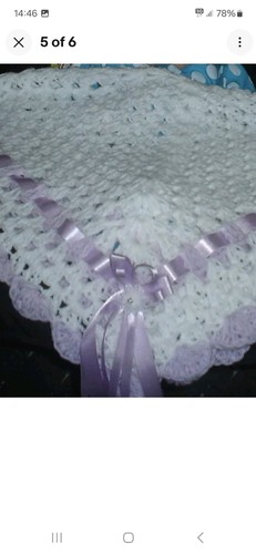 Hand crochet baby blanket - baby,