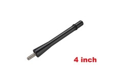 4" Short Black Aluminum