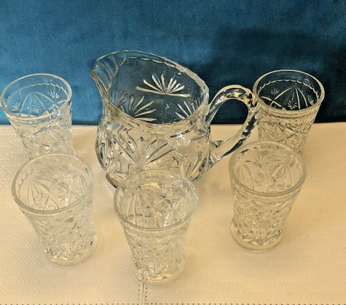 Vintage pressed clear glass - vintage,