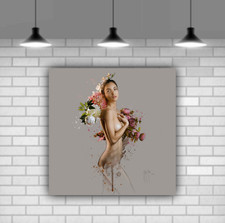 Female Nude Erotic Canvas Wall