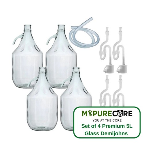 Glass demijohns set - set, of