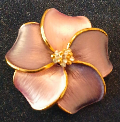 Purple enamel flower - enamel,