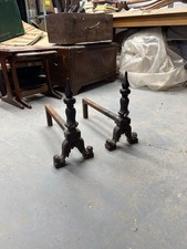 Pair of antique Cast Iron Fire