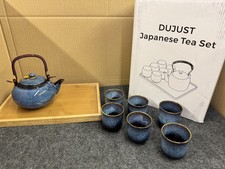DUJUST Japanese Tea Set for 6