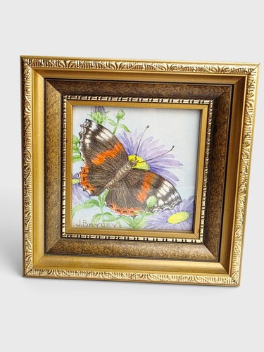Vintage framed red admiral - framed,