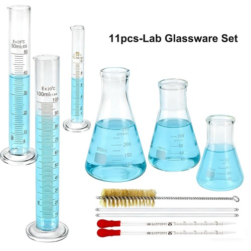 11pcs lab flask set - lab,