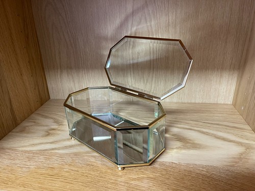 Vintage octagonal glass - octagonal,