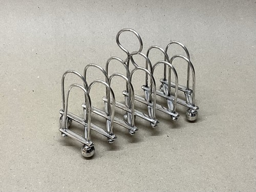 Silver plated expandable toast - silver,