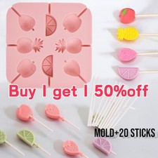 DIY Silicone Lollipop Molds for Candy Chocolate Lolly Moulds Reusable Bakeware