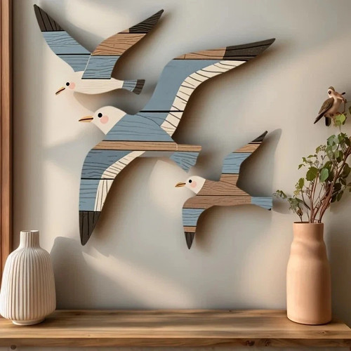 Flying seagulls - flying,