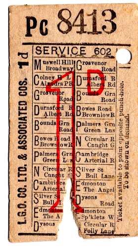 Bus ticket london general - ticket:,