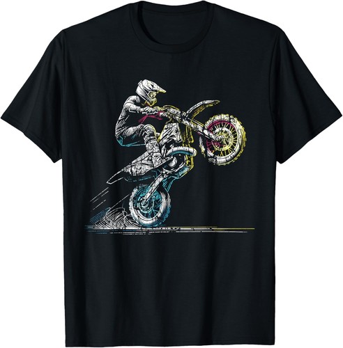 Dirt bike rider retro - bike,