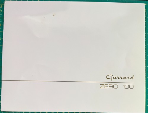 Garrard zero 100 original - zero,