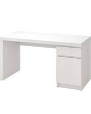 IKEA Malm White Desk with