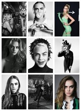 CARA DELEVINGNE MODEL POSTER - CHOOSE  DESIGN/SIZE - FRAMED OPTIONS b