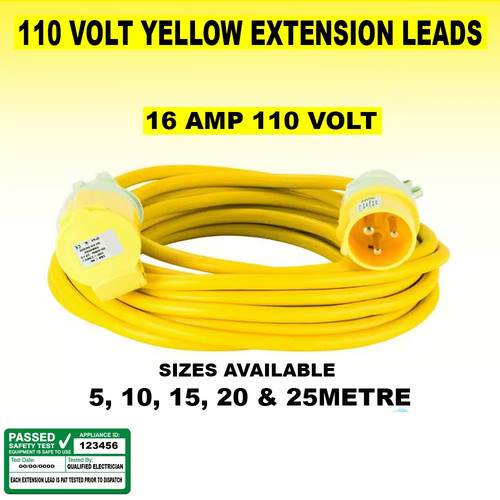 Arctic 110v yellow extension - yellow,