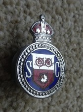 Vintage WW2 Chrome and Enamel SPECIAL CONSTABLE Lapel Badge Issue 206 Fattorini