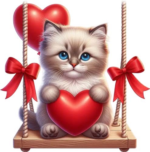 Colourful cute kitten - colourful, wall