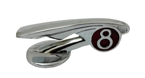 Chrome bonnet badge emblem - chrome,