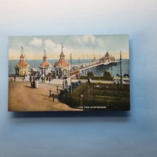 Eastbourne Sussex Postcard C1910 The Pier Main Entrance Bath Chair Station