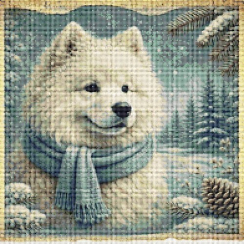 Samoyed puppy dog comfort - comfort, in