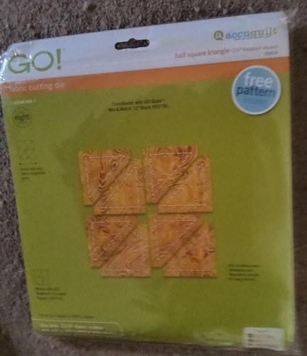 Accuquilt half square - accuquilt, go