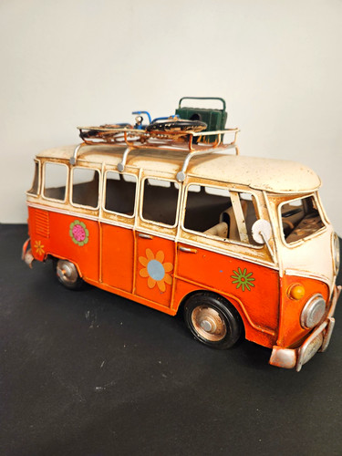 Orange cream painted - painted, metal