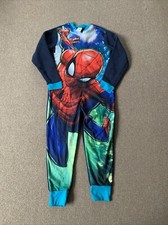 Boys Spiderman 1Onesie Marvel One Piece Fleece Pyjama Sleepsuit Age 9-10 Years