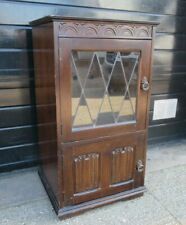 Retro reclaimed vintage Priory Old Charm HiFi Stereo Cabinet With 3 x drawers