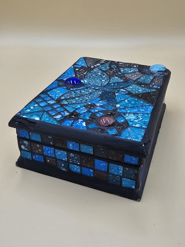 Vintage handmade mosaic glass - handmade,