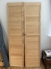 One pair of Louvre Doors Pine