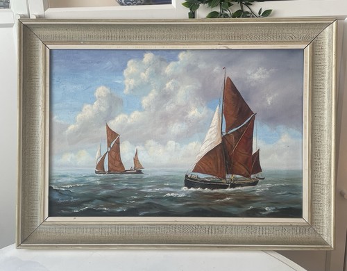 Original oil painting sailing - oil,
