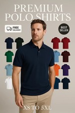 Mens Polo Shirts Pique Short