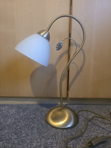 Vintage brass table lamp - table,
