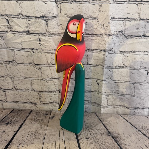 40cm dark red - red, parrot