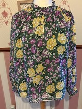 Billie & Blossom Green Blouse Size 14 New