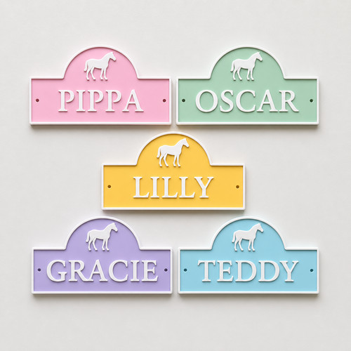 Personalised name horse door - personalised,