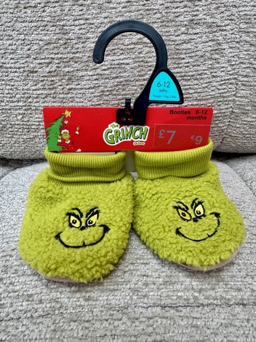 Grinch bootie slippers - grinch, bnwt