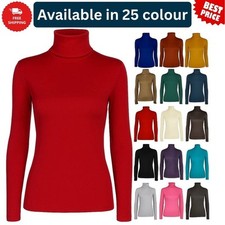 Ladies Polo Neck Jumper Womens