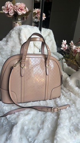 Gucci hand bag beige - , patent